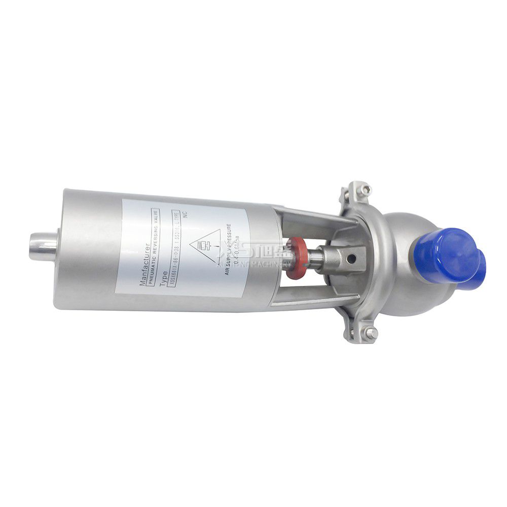 2" 50.8mm Stainless Steel Hygienic Single Seat Pneumatic Diversion Valve