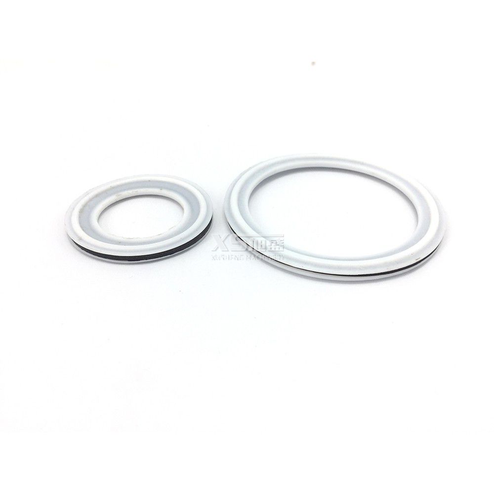 Sanitary Tri Clamps White PTFE Seal with 100 Mesh Screen