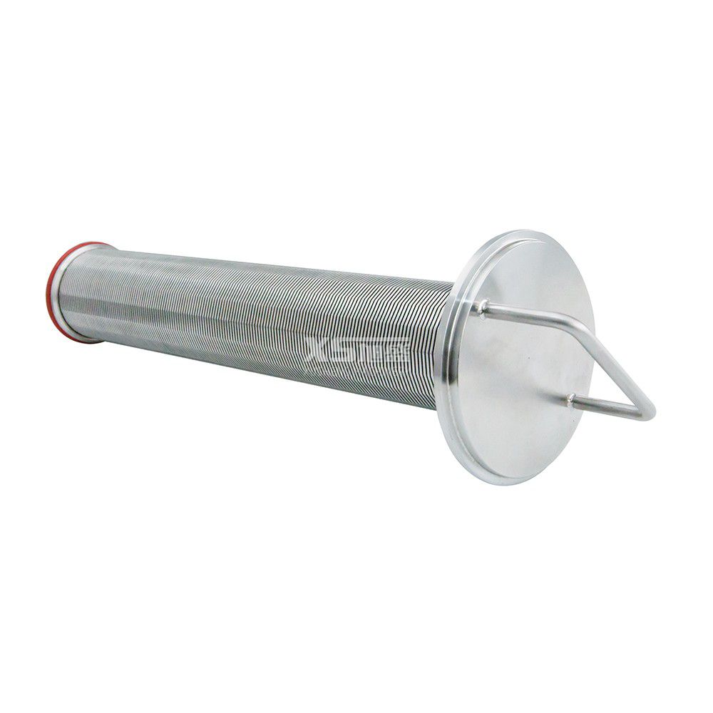 4" Stainless Steel 316L Hygienic Angle Filter Strainer with Perforated Plate Screen