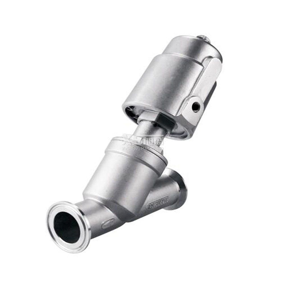 Pneumatical Clamp Angle Seat Valve With Stainless Steel Actuator