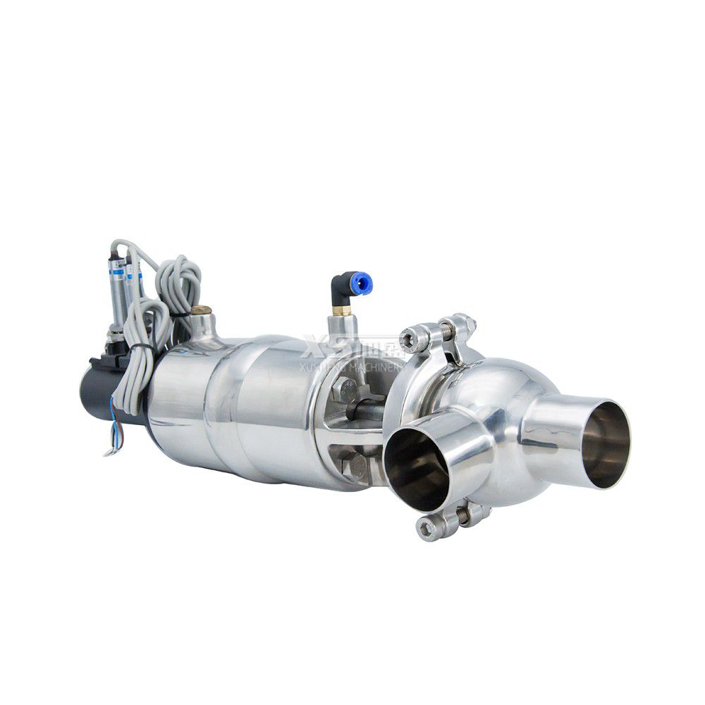 Stainless Steel Hygienic SS304 Pneumatic Flow Diversion Valve