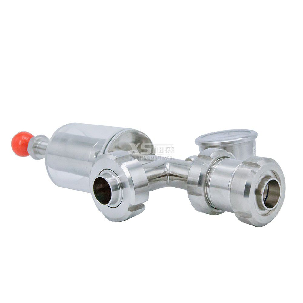 SS304/SS316L Sanitary Union Exhaust Air Release Valve with Glass